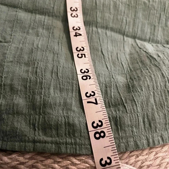 J Crew Dress Sea Foam Green Ruffle Sleeve Mini Stretch Dress NWT Pockets XXL - Picture 10 of 11